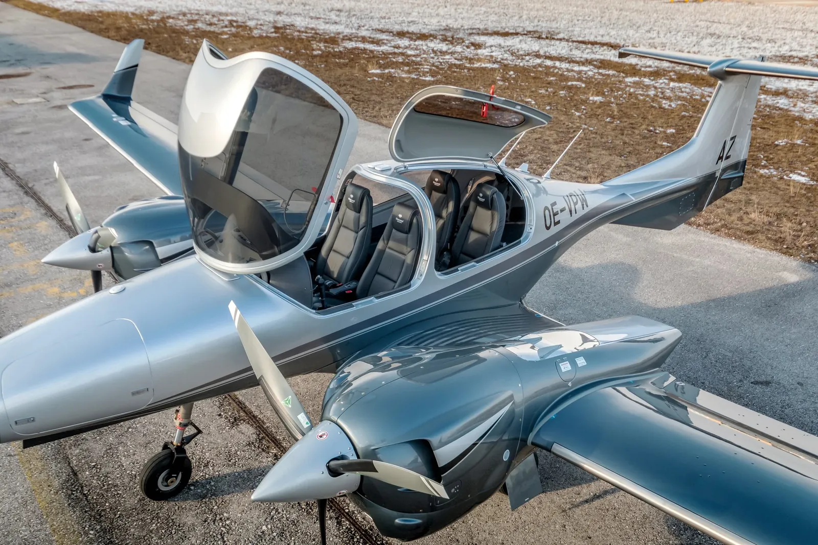 Diamond DA42 in flight