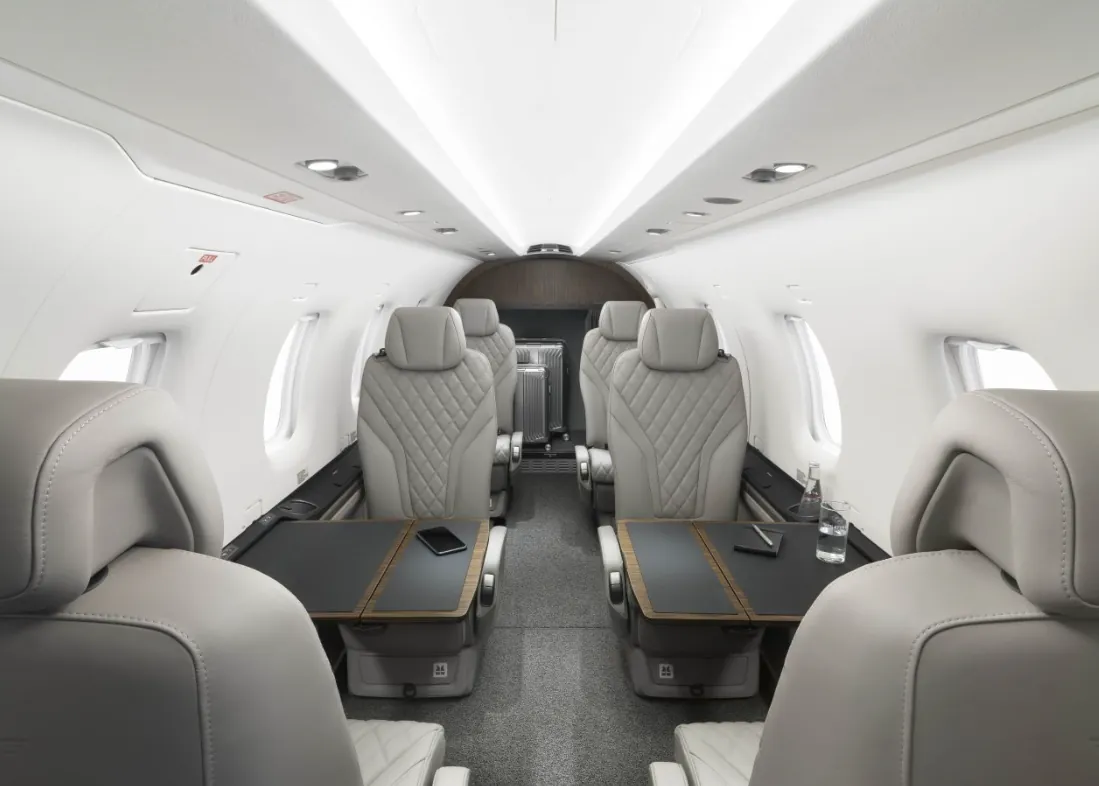 Pilatus PC-12 cabin